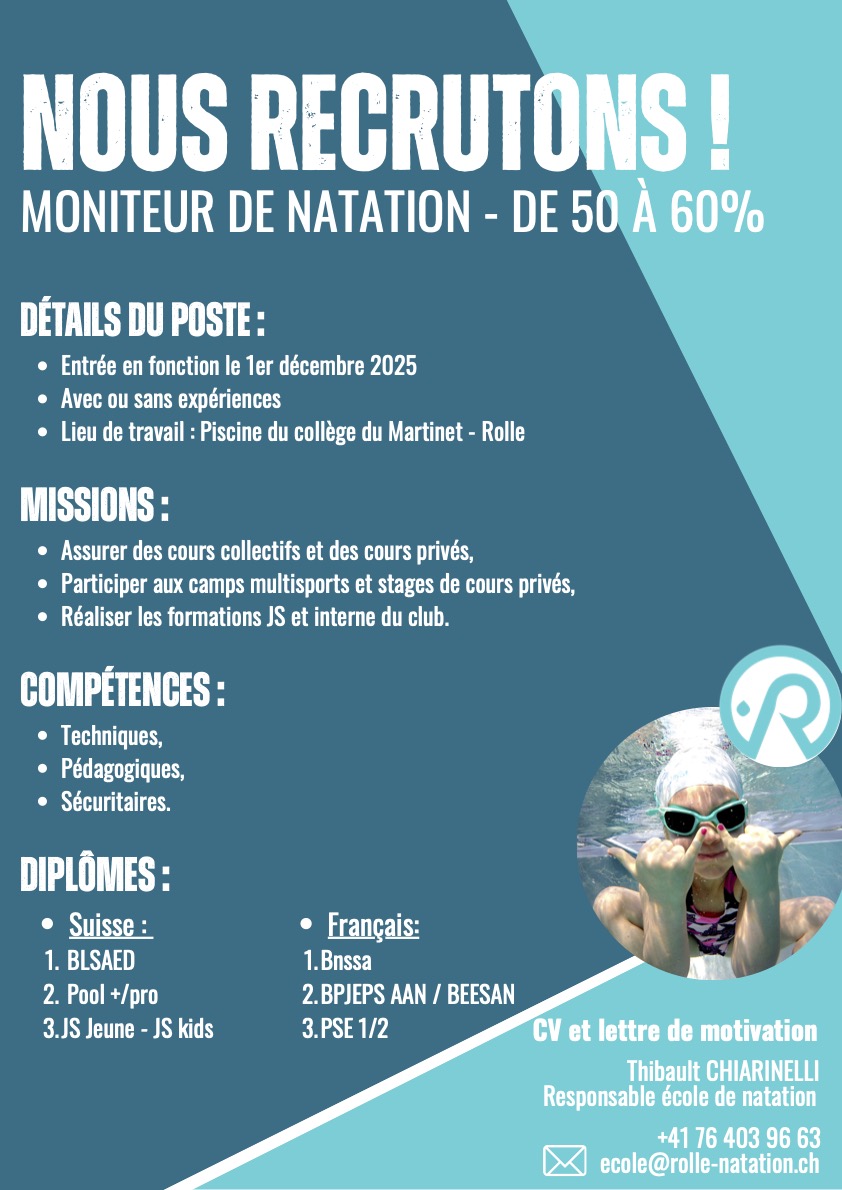 Fiche de poste 50 - 60%